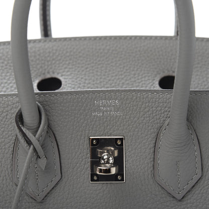 Hermes Togo Birkin 25 Gris Mouette 7 of 12