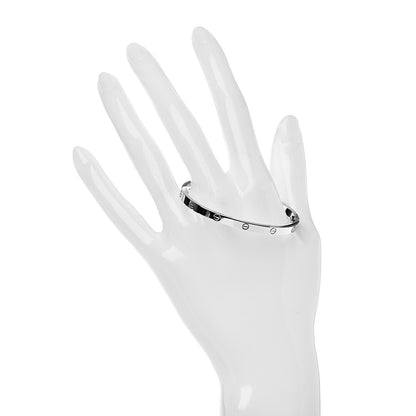 Cartier 18K White Gold Small LOVE Bracelet 15 2 of 4