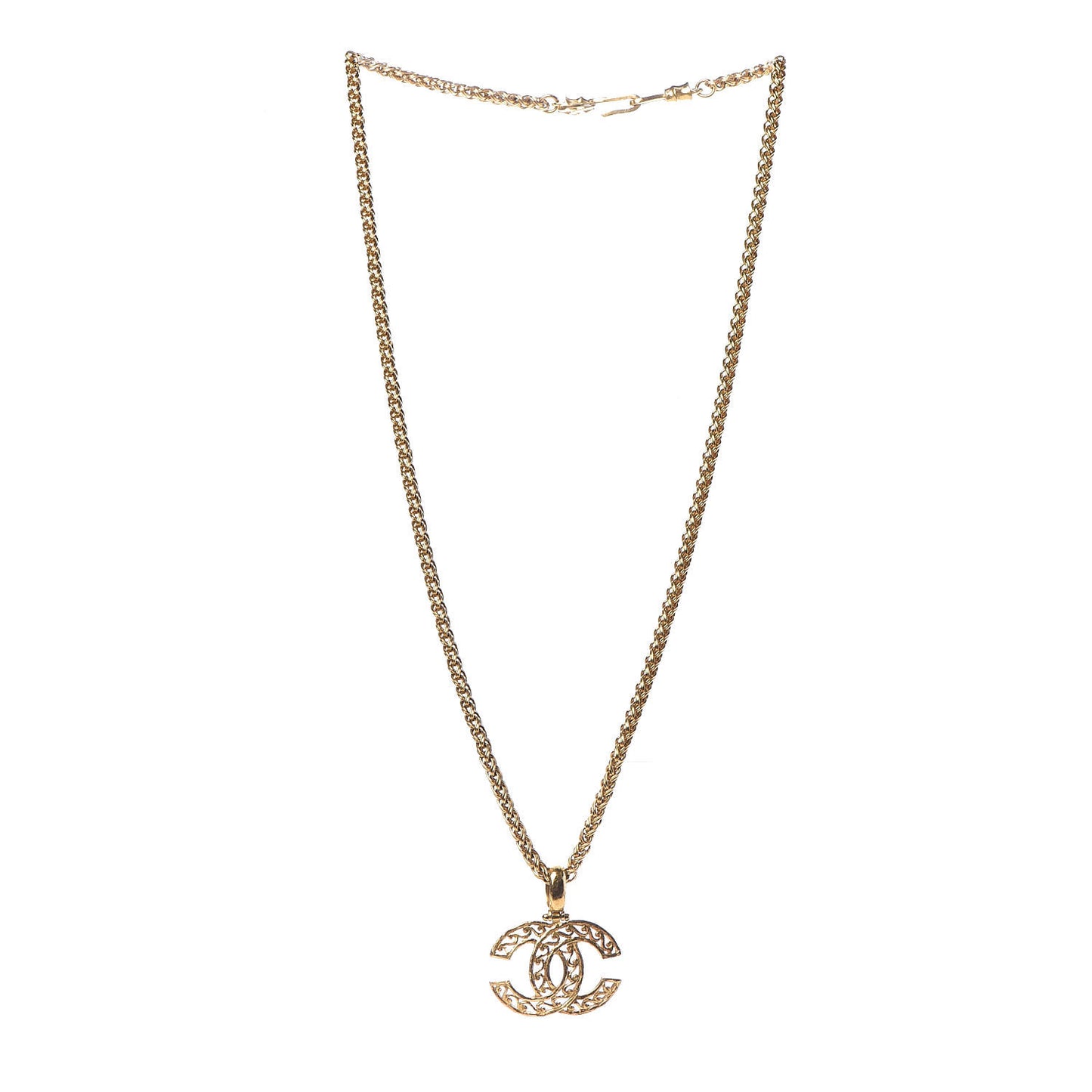 CC Pendant Necklace Gold