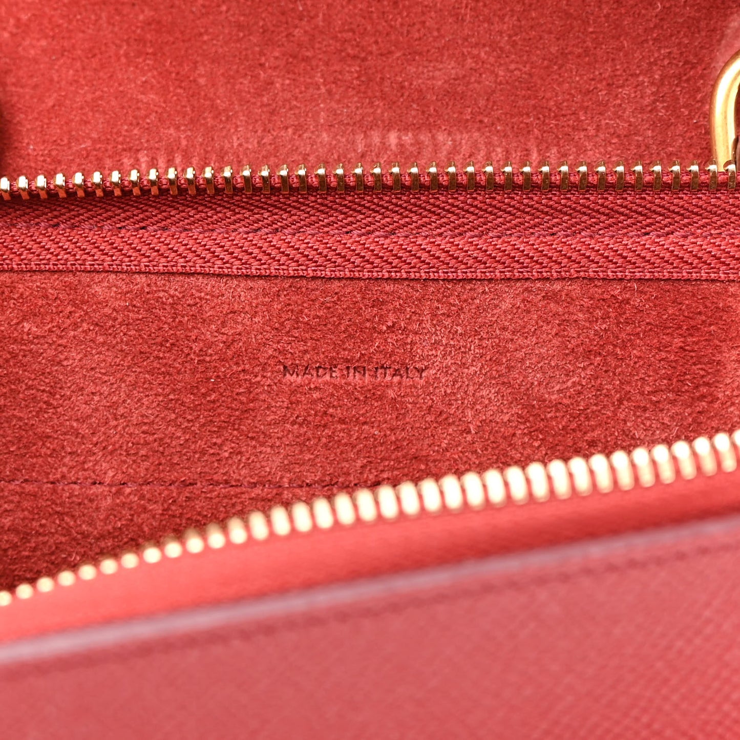 Grained Calfskin Nano Belt Bag Ruby