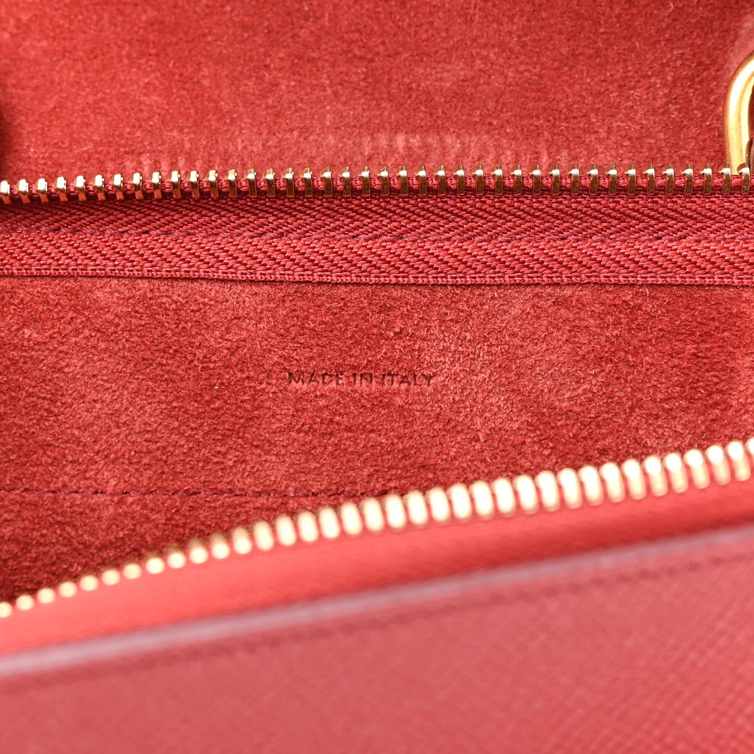 Celine Grained Calfskin Nano Belt Bag Ruby 7 of 9