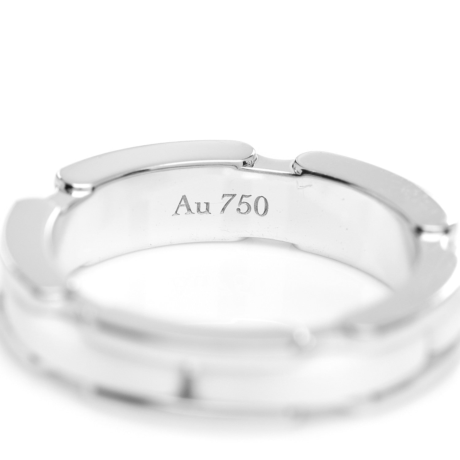 Chanel 18K White Gold Ceramic Small Ultra Ring White 49 4.75 4 of 6