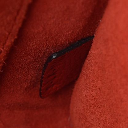 Celine Drummed Calfskin Nano Luggage Red 9 of 13