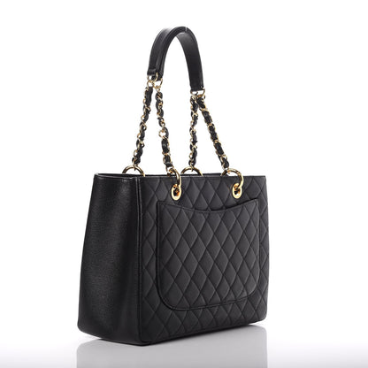 Chanel Caviar Quilted Grand Shopping Tote GST Black 3 of 10