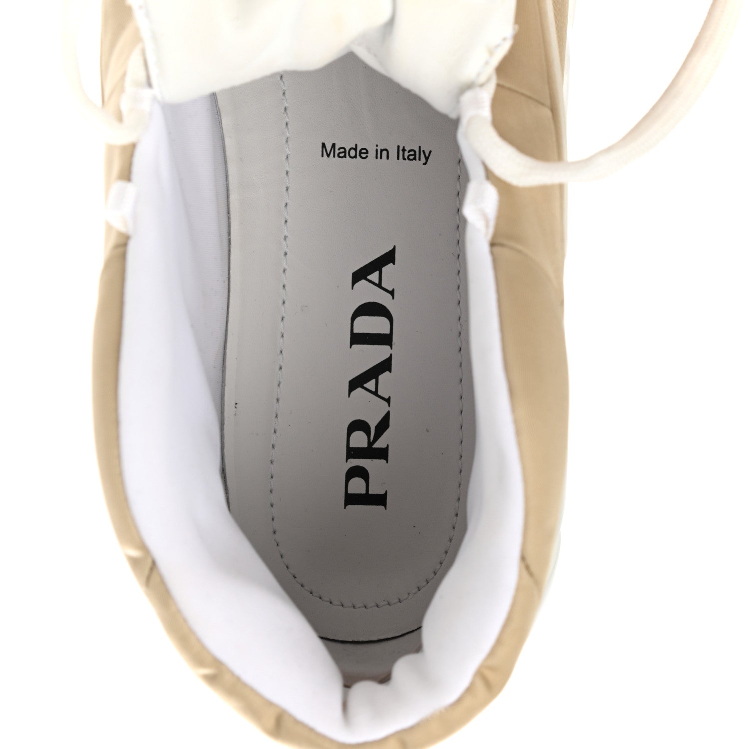 Prada Re-Nylon Gabardine Rubber Triangle Logo Quilted Womens Rush Piuma 50mm Mid Sneakers 38.5 Deserto 7 of 9