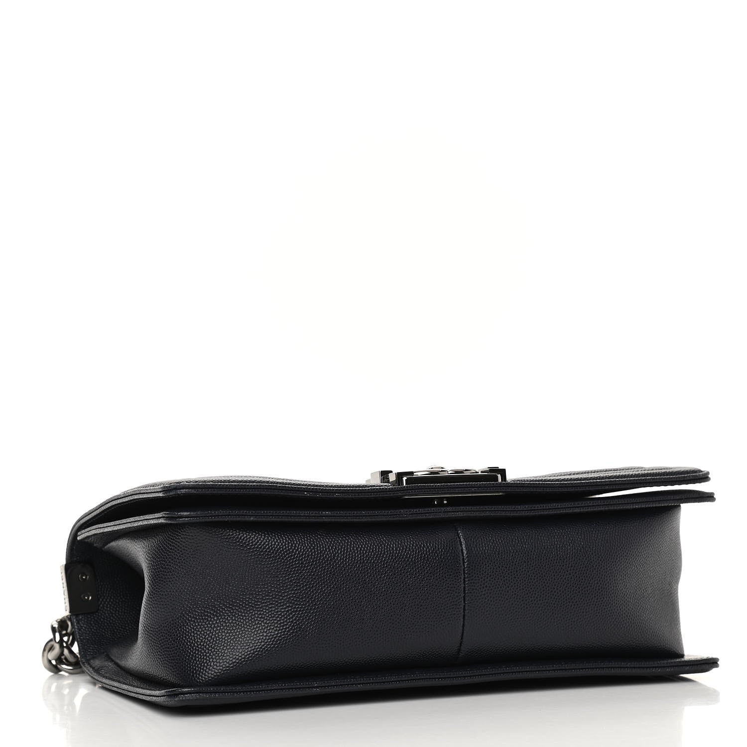 Chanel Caviar Chevron Quilted Medium Boy Flap Black 4 of 12