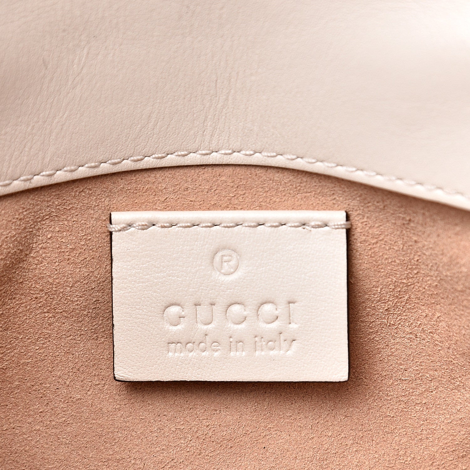 Gucci Calfskin Matelasse Super Mini GG Marmont Shoulder Bag White 5 of 10