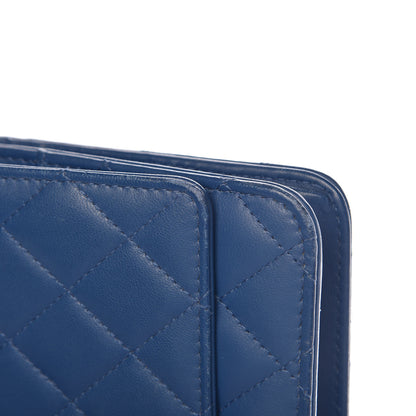 Chanel Lambskin Quilted Trendy CC Wallet On Chain WOC Blue 11 of 13
