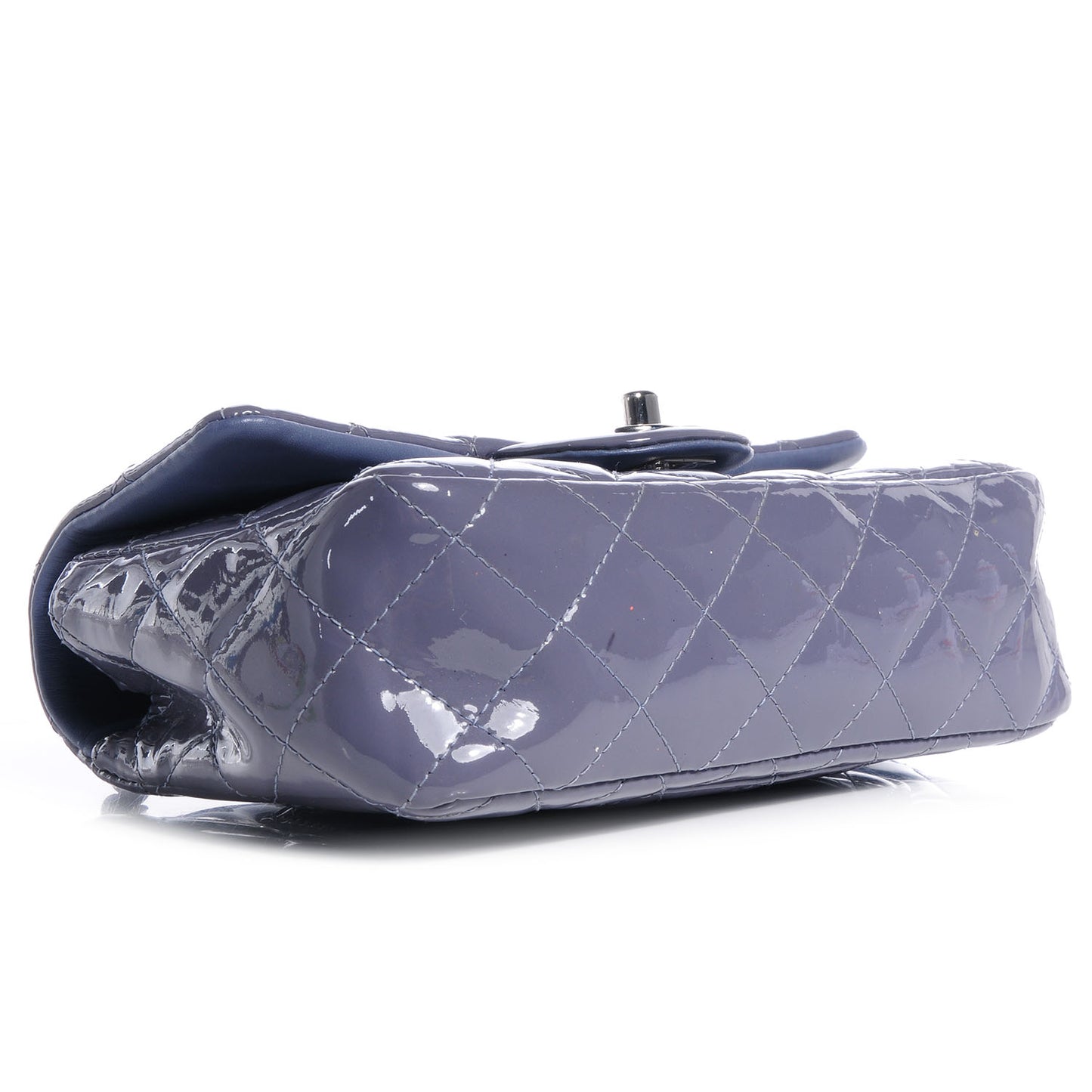 Patent Quilted Mini Flap Lavender