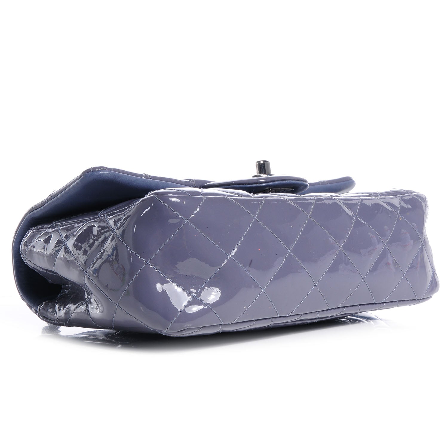 Chanel Patent Quilted Mini Flap Lavender 4 of 10