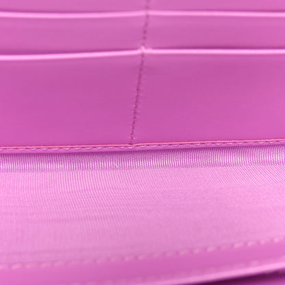 Gucci Calfskin GG Monogram GG Marmont Zip Around Wallet Lilac Yellow 5 of 10