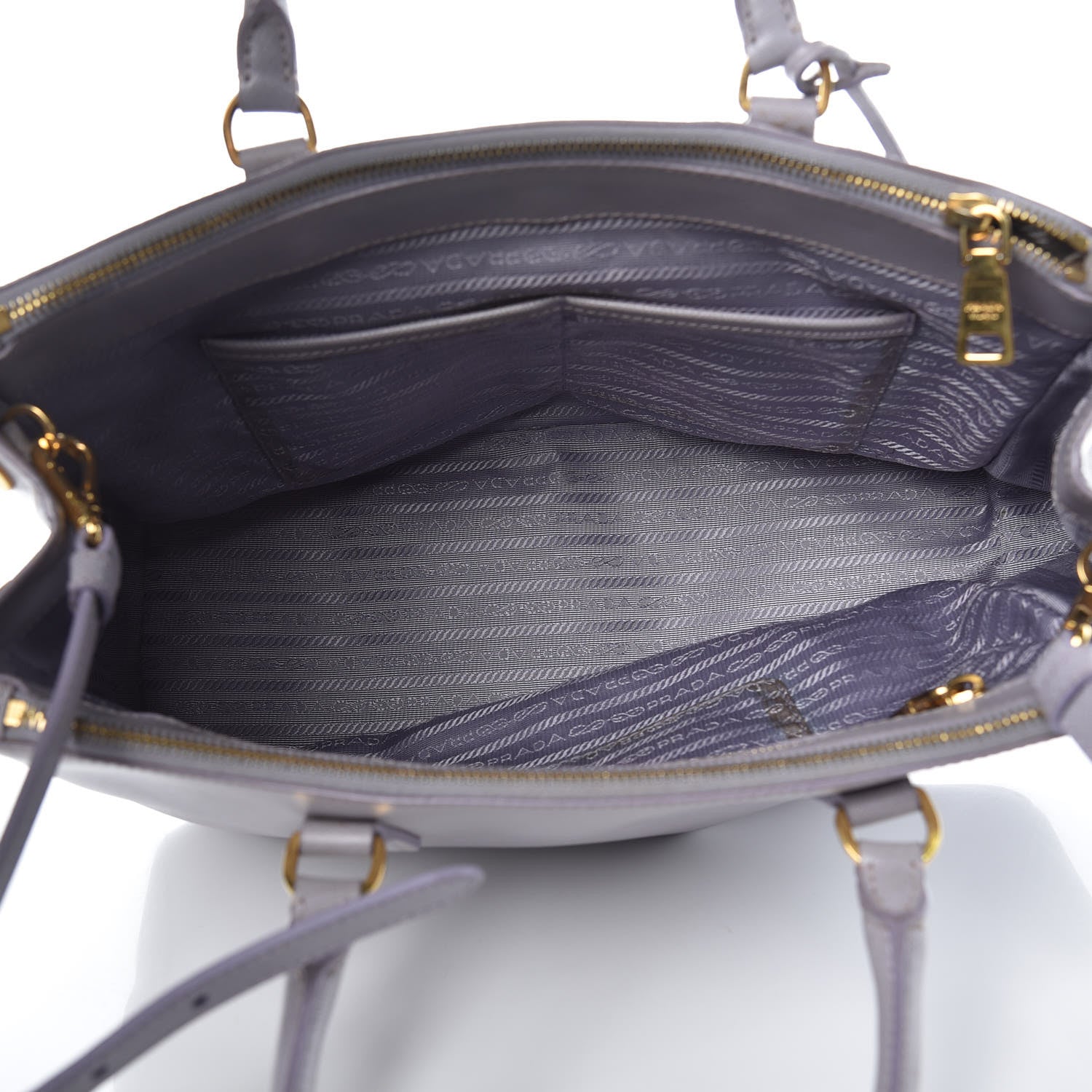 Prada Saffiano Medium Galleria Double Zip Tote Glicine 5 of 18
