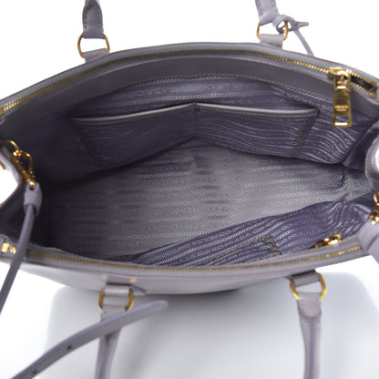 Prada Saffiano Medium Galleria Double Zip Tote Glicine 5 of 18
