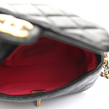 Chanel Caviar Quilted Mini Chain Soul Flap Black 5 of 11