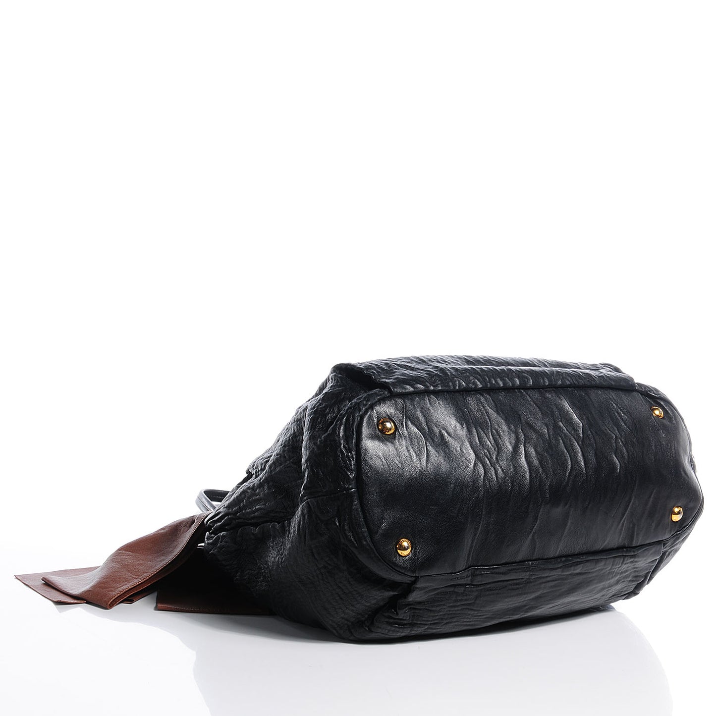 Nappa Antique Bow Tote Black