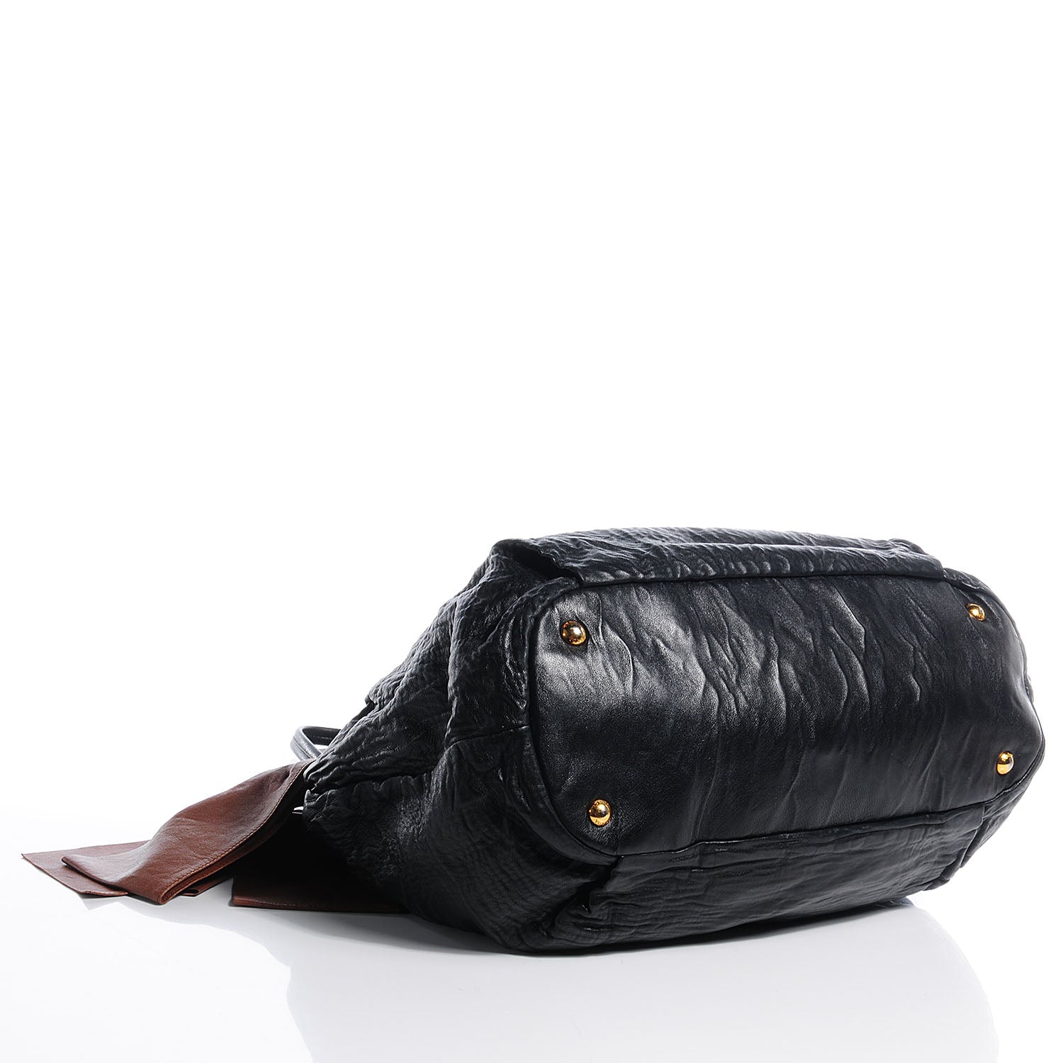 Prada Nappa Antique Bow Tote Black 4 of 8