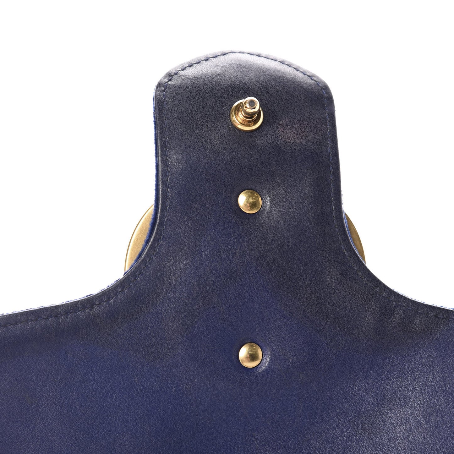 Velvet Matelasse Medium GG Marmont Shoulder Bag Cobalt Blue