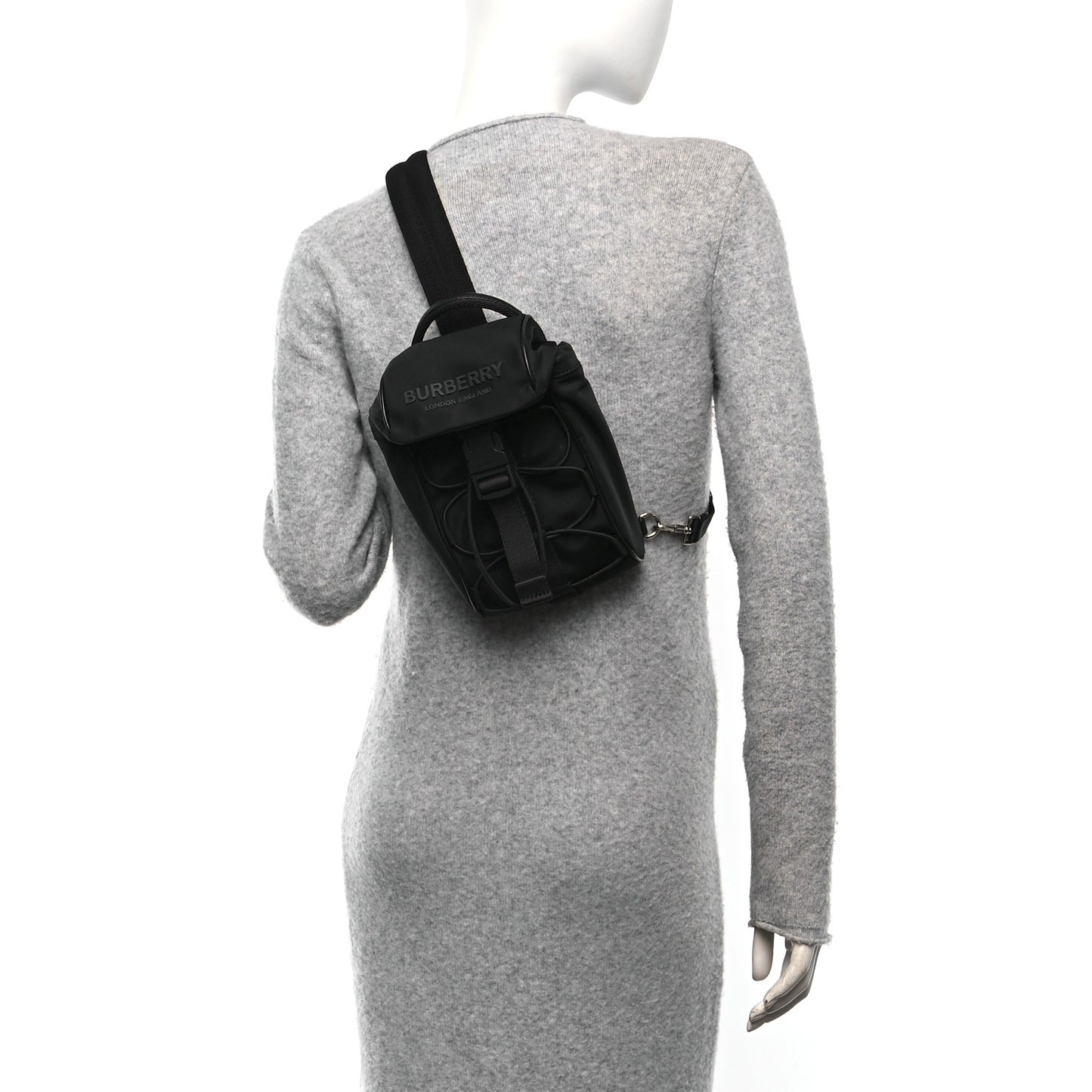 Nylon Murray Sling Bag Black