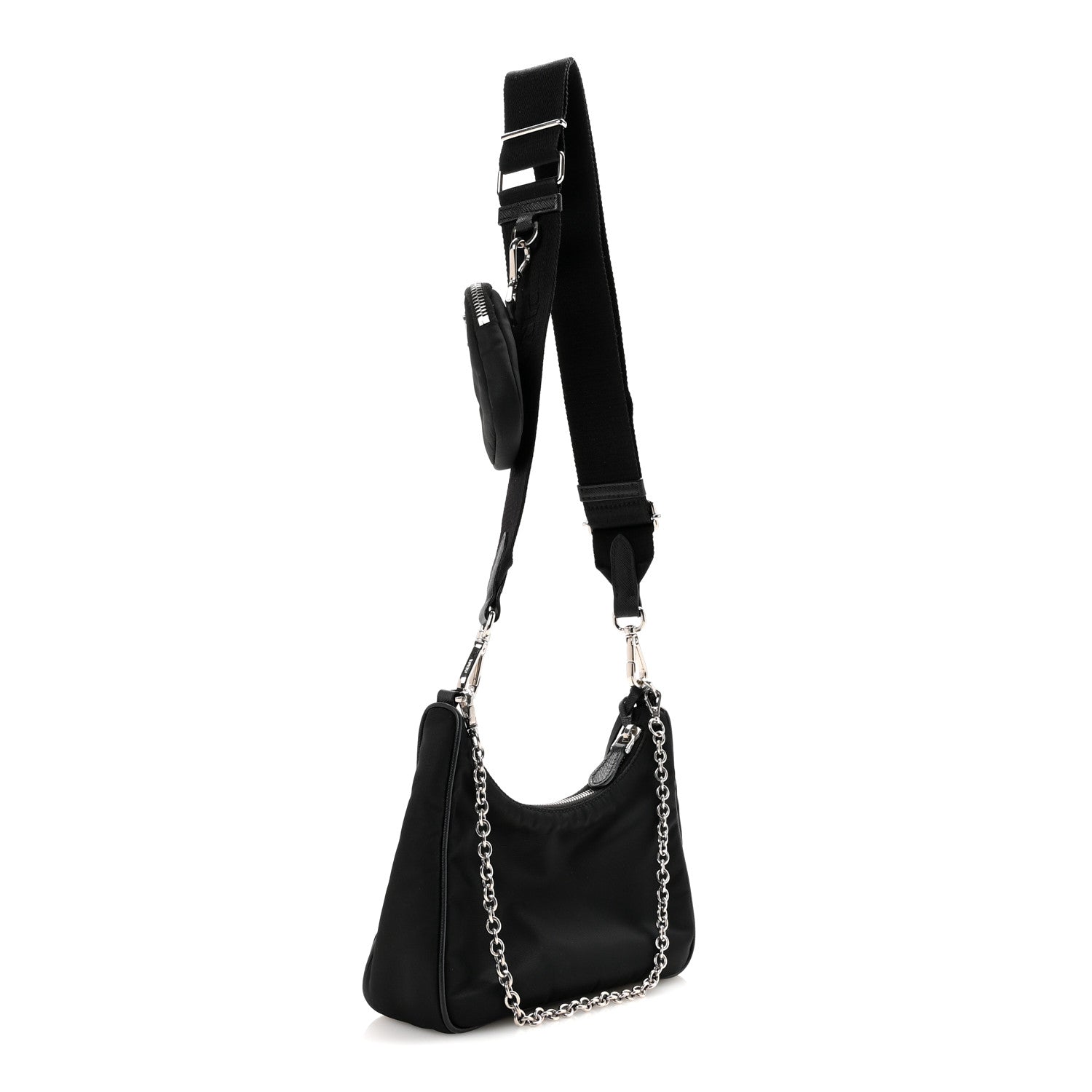 Prada Nylon Re-Edition 2005 Shoulder Bag Black 3 of 15