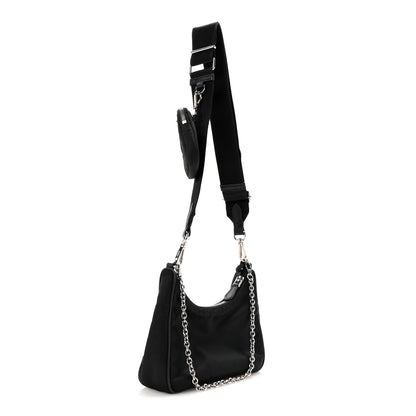Prada Nylon Re-Edition 2005 Shoulder Bag Black 3 of 15