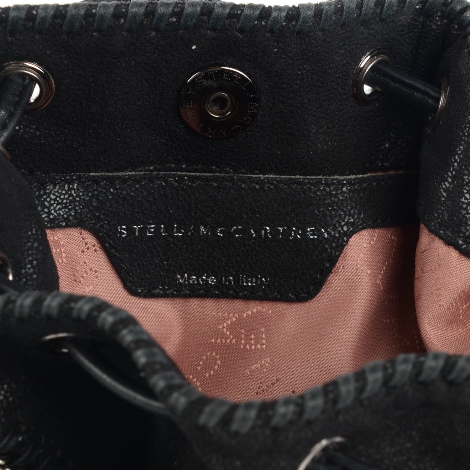 Stella McCartney Shaggy Deer Small Falabella Bucket Bag Black 6 of 6