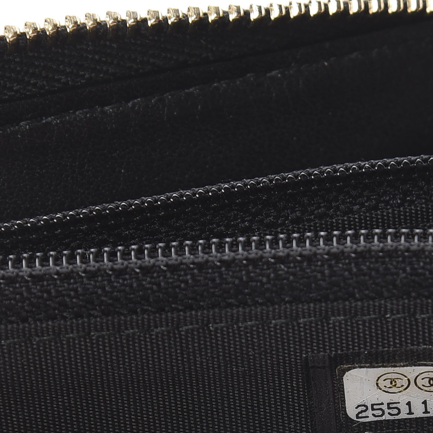 Chanel Caviar Quilted Medium Filigree Zip Around Wallet Black 7 of 7