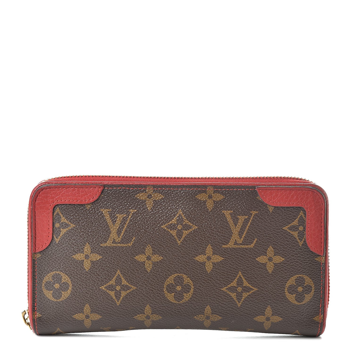 Louis Vuitton Monogram Retiro Zippy Wallet Cherry 1 of 14