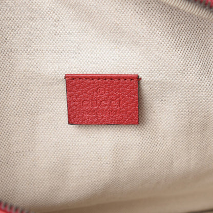 Gucci Grained Calfskin Logo Belt Bag Hibiscus Red 6 of 7