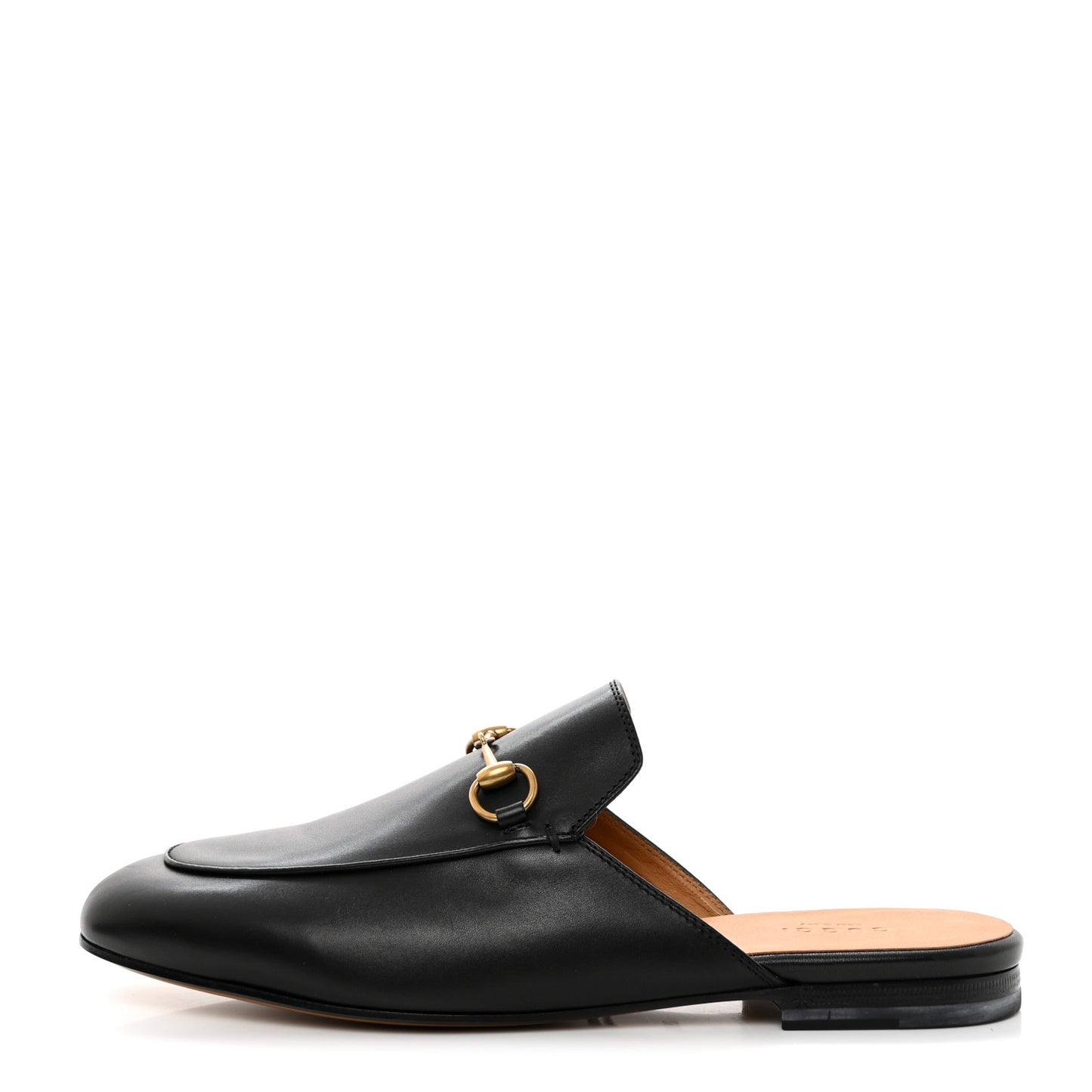 Calfskin Womens Princetown Slippers 38.5 Black