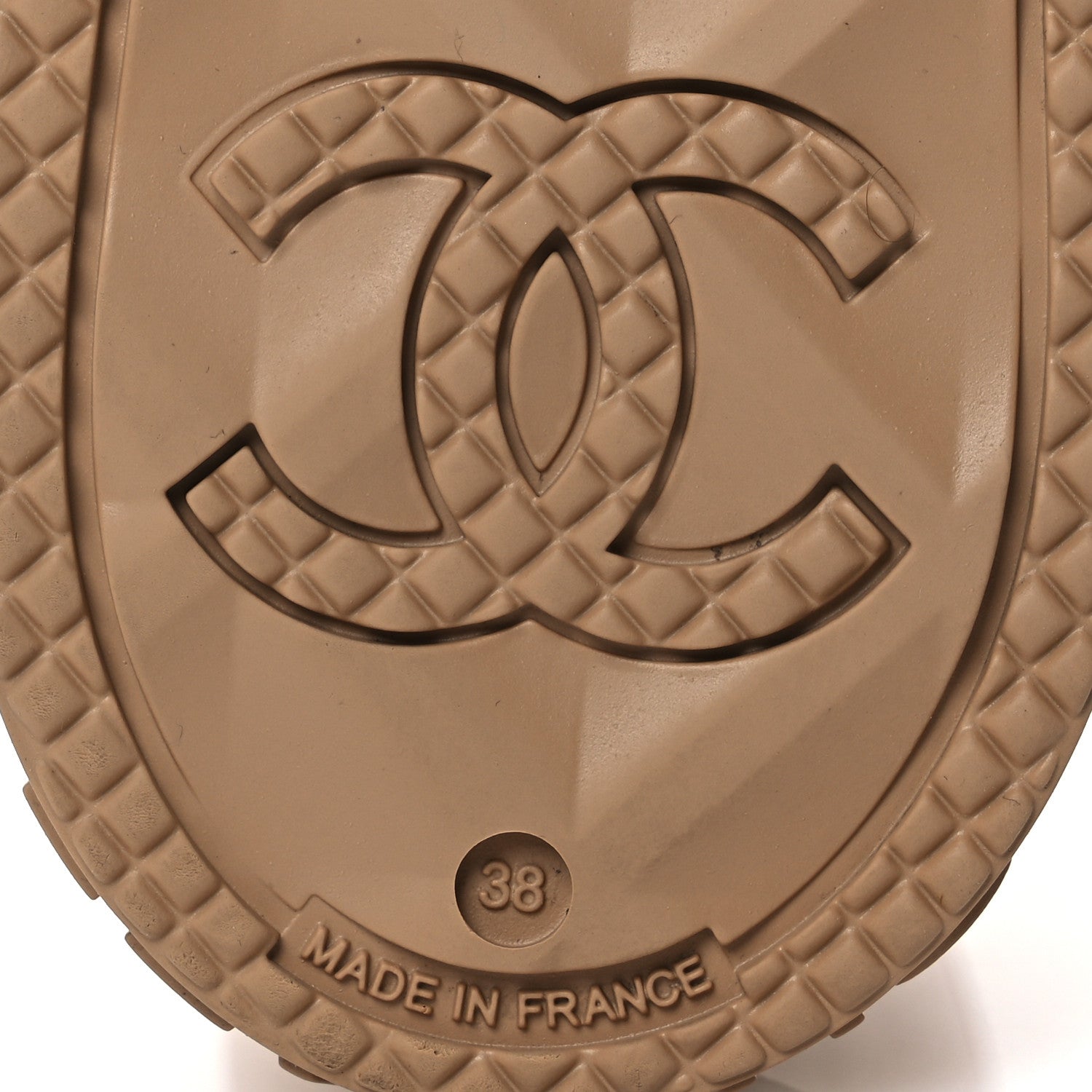 Chanel Caoutchouk CC High Boots 38 Beige 8 of 14