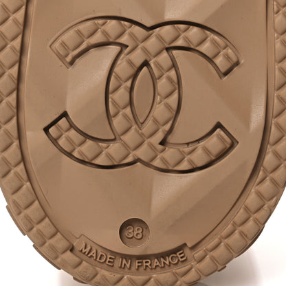 Chanel Caoutchouk CC High Boots 38 Beige 8 of 14