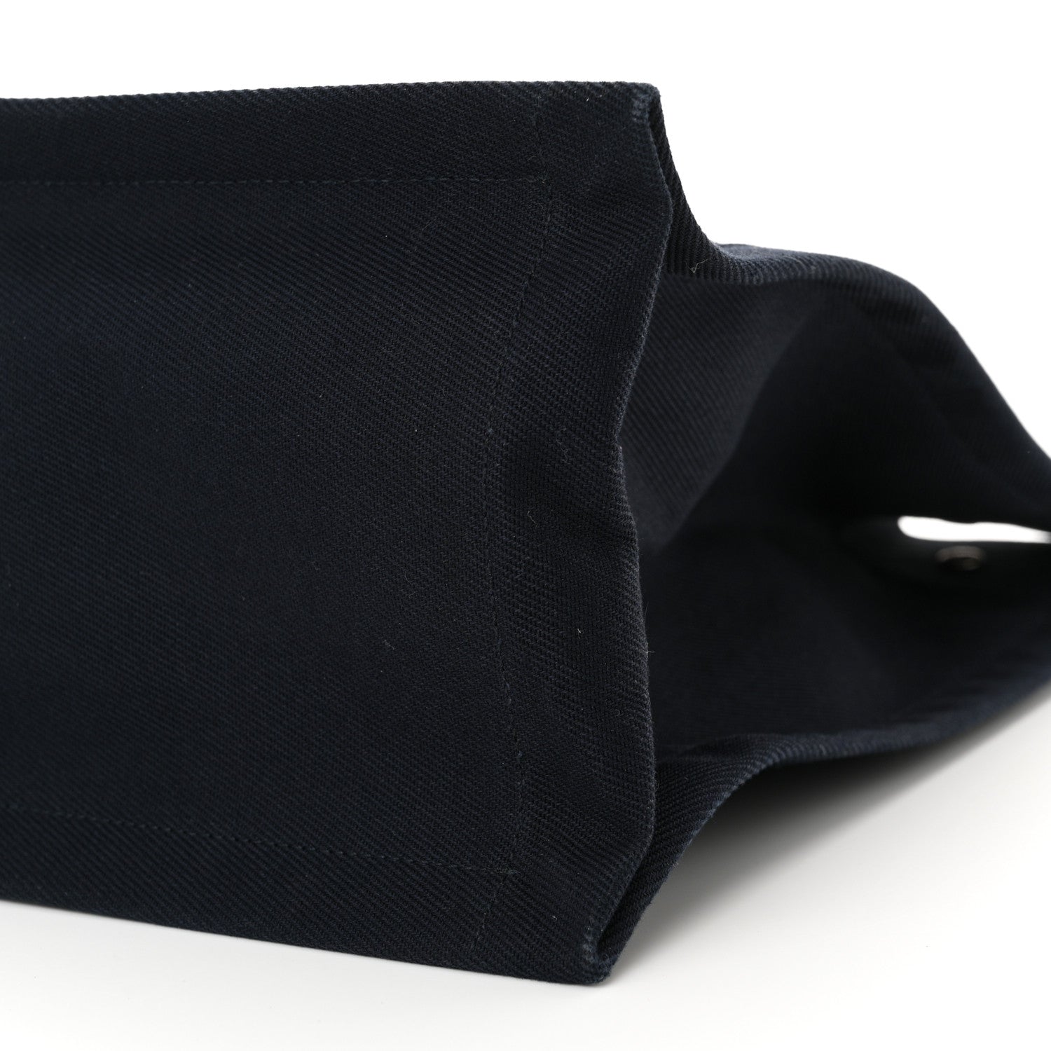 Saint Laurent Linen Calfskin Rive Gauche Tote Navy 10 of 12