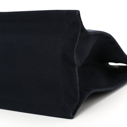 Saint Laurent Linen Calfskin Rive Gauche Tote Navy 10 of 12