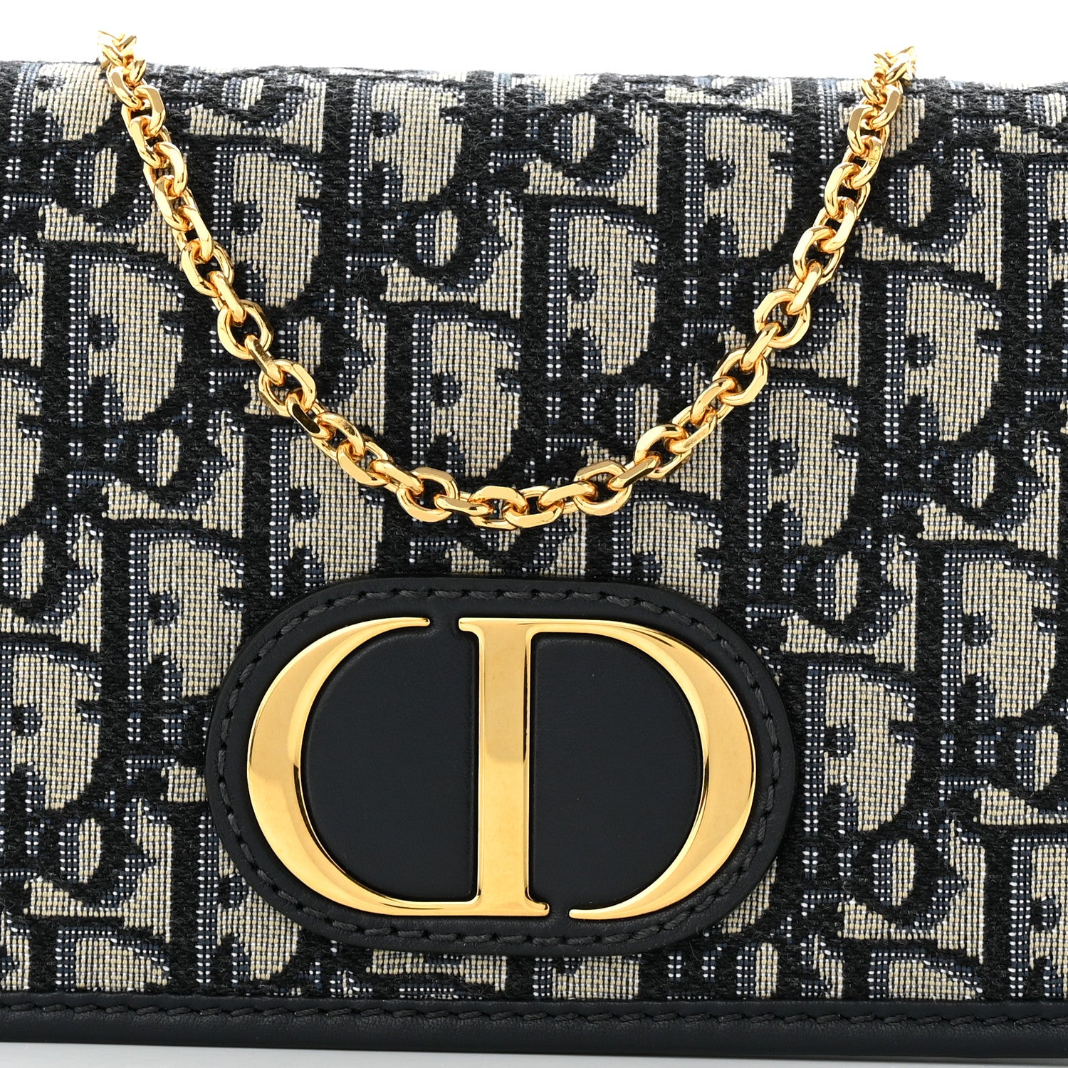 Christian Dior Oblique 30 Montaigne 2-In-1 Pouch Blue 8 of 11