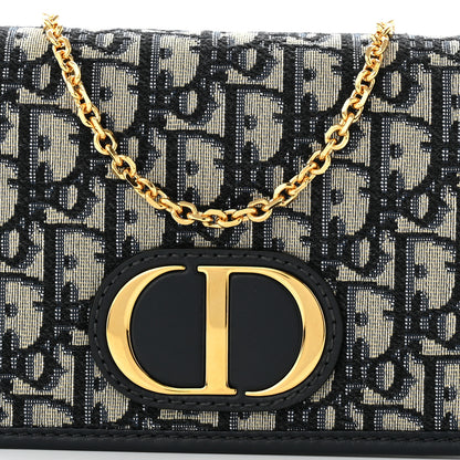 Christian Dior Oblique 30 Montaigne 2-In-1 Pouch Blue 8 of 11