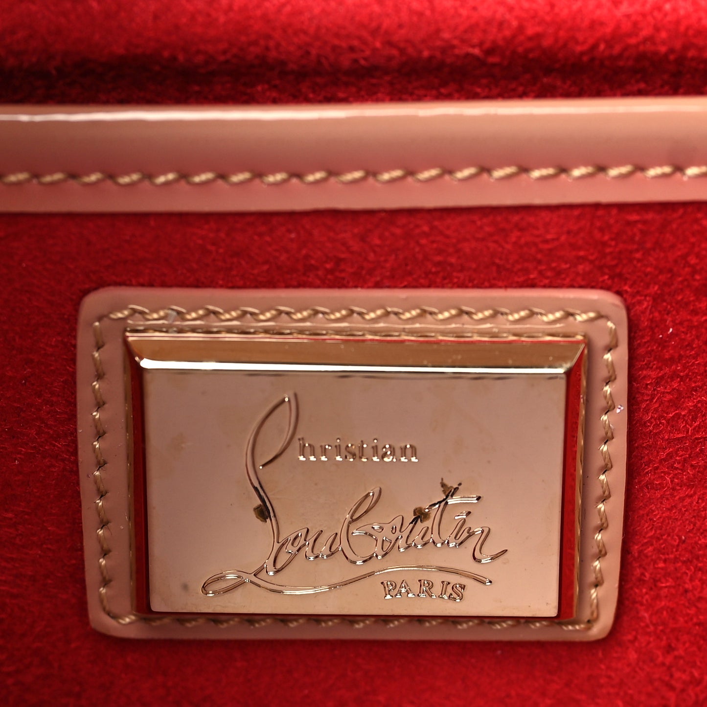 Patent So Kate Baguette Clutch Nude
