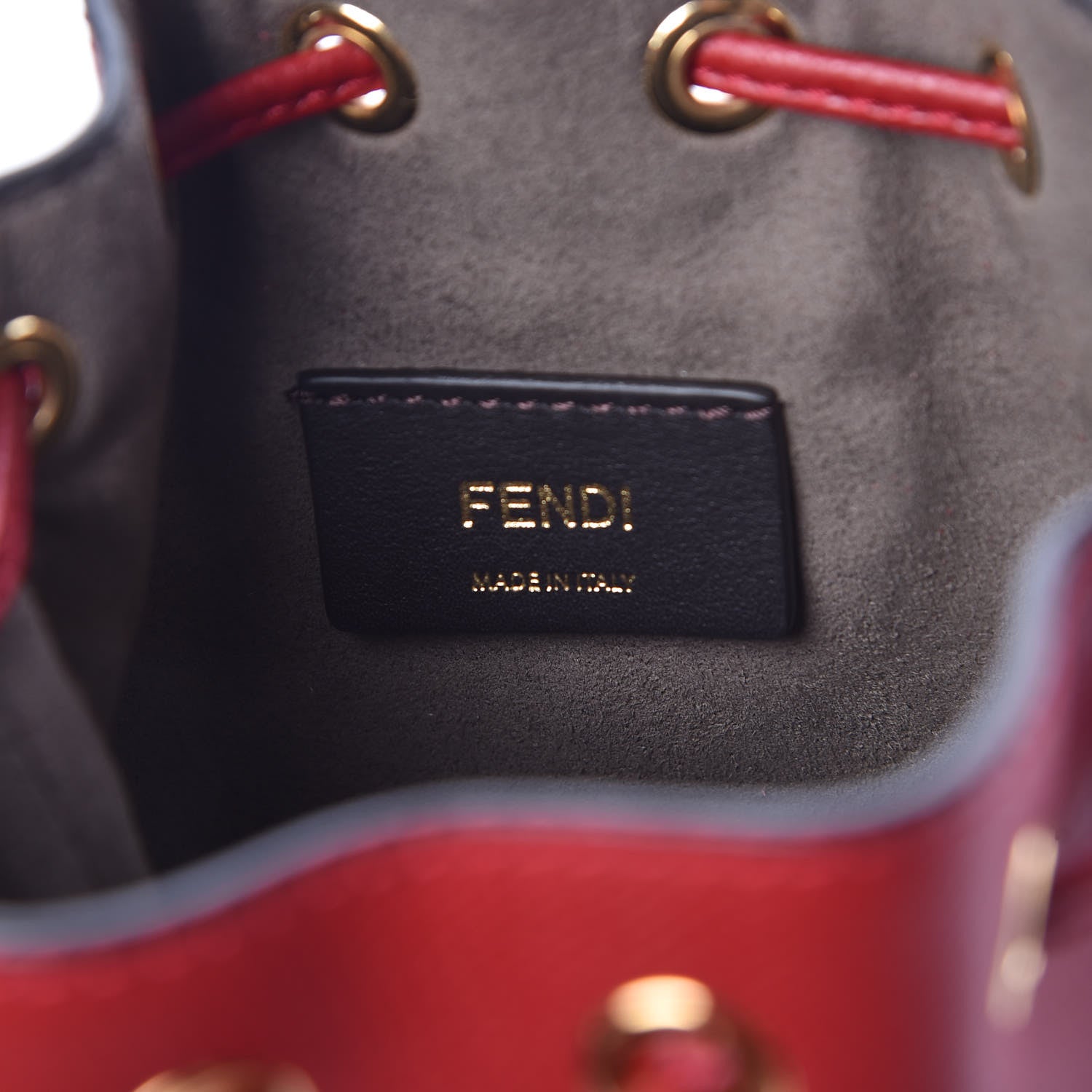 Fendi Vitello Cruise F is Fendi Mini Mon Tresor Bucket Bag Fragola 7 of 11