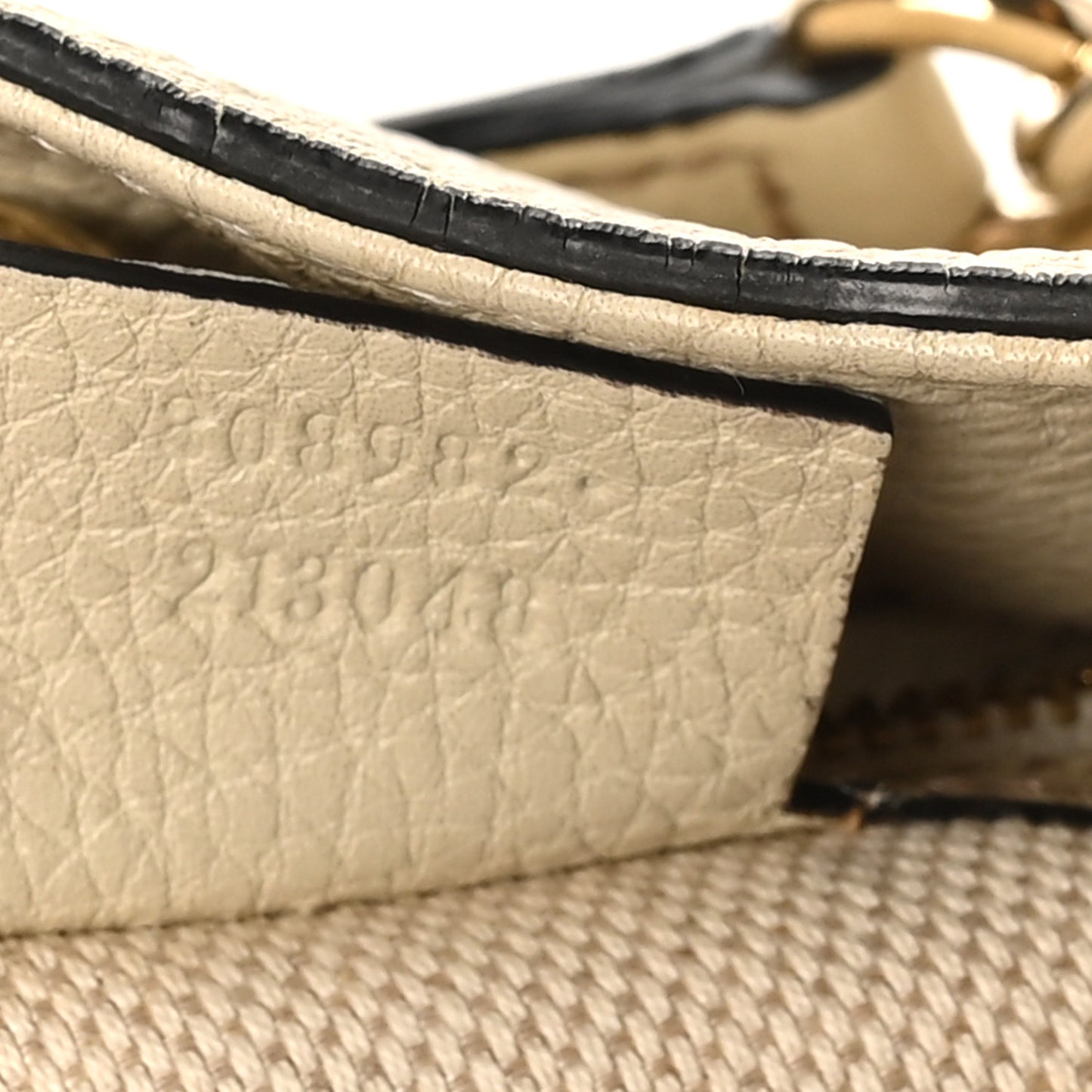 Pebbled Calfskin Medium Soho Chain Shoulder Bag Off White