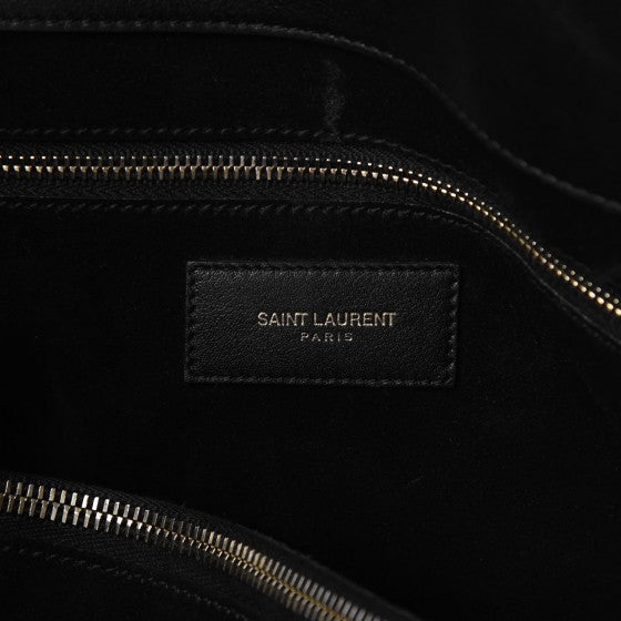 Saint Laurent Calfskin Large Sac De Jour Carryall Black 6 of 8