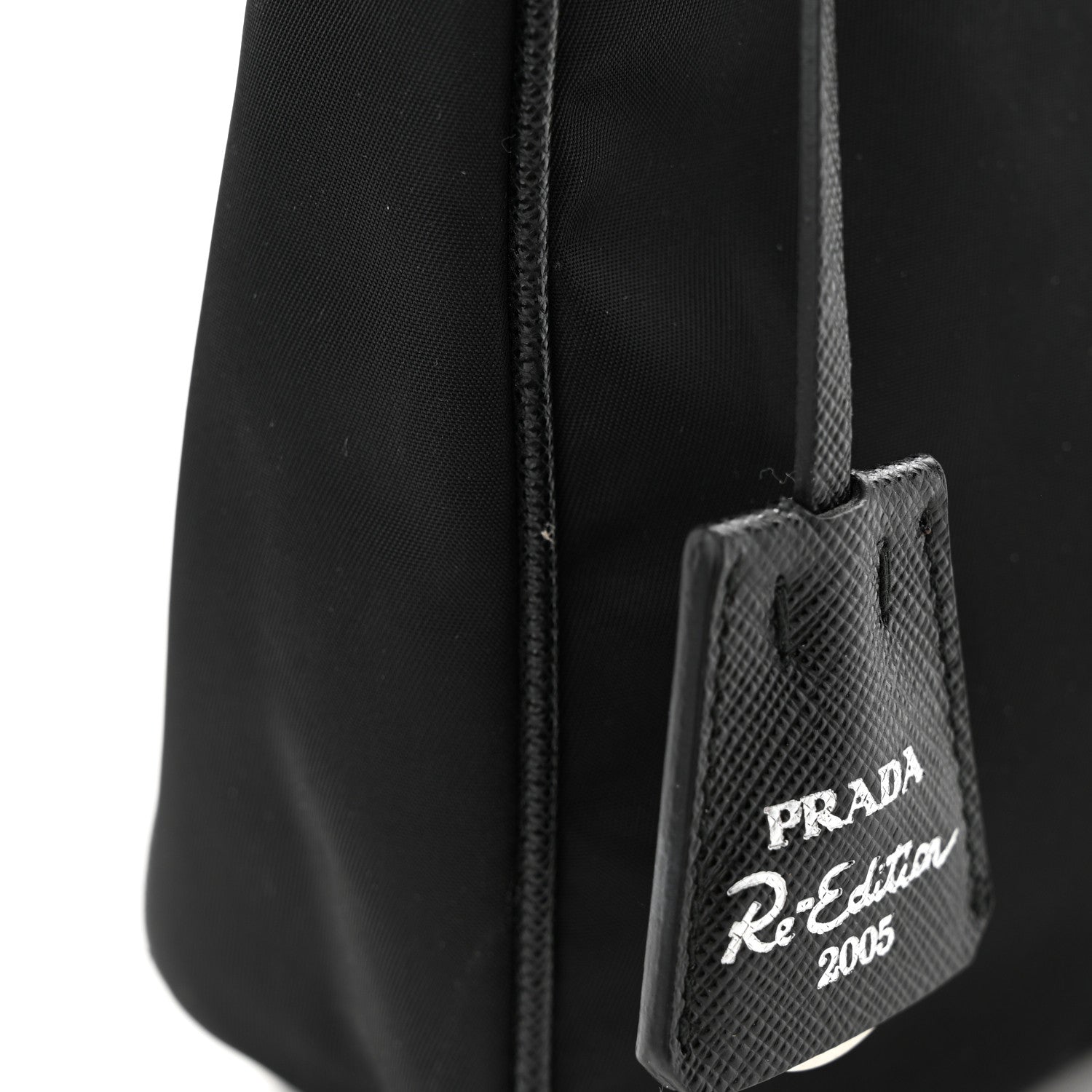 Prada Tessuto Nylon Saffiano Mini Re-Edition 2005 Bag Black 13 of 14