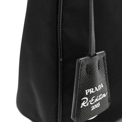 Prada Tessuto Nylon Saffiano Mini Re-Edition 2005 Bag Black 13 of 14