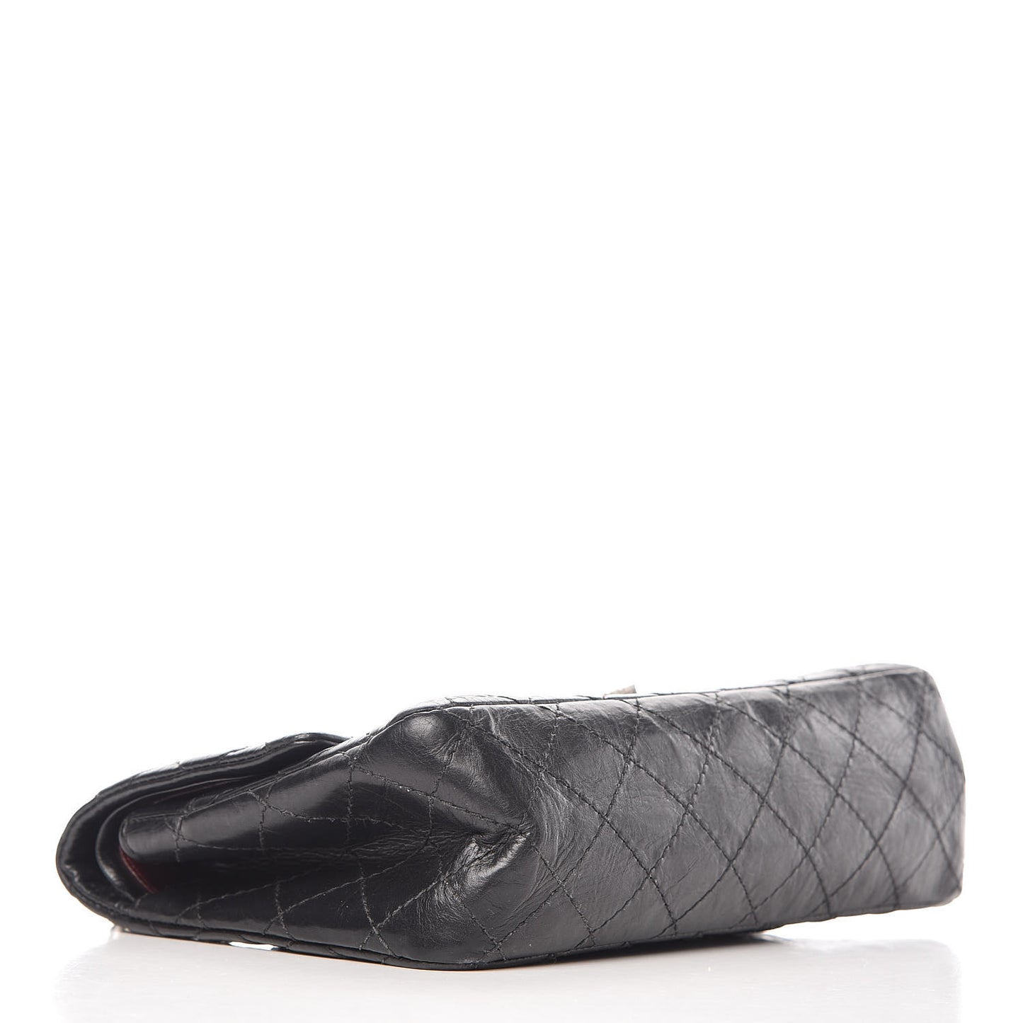 Aged Calfskin Quilted 2.55 Reissue 225 Flap Black