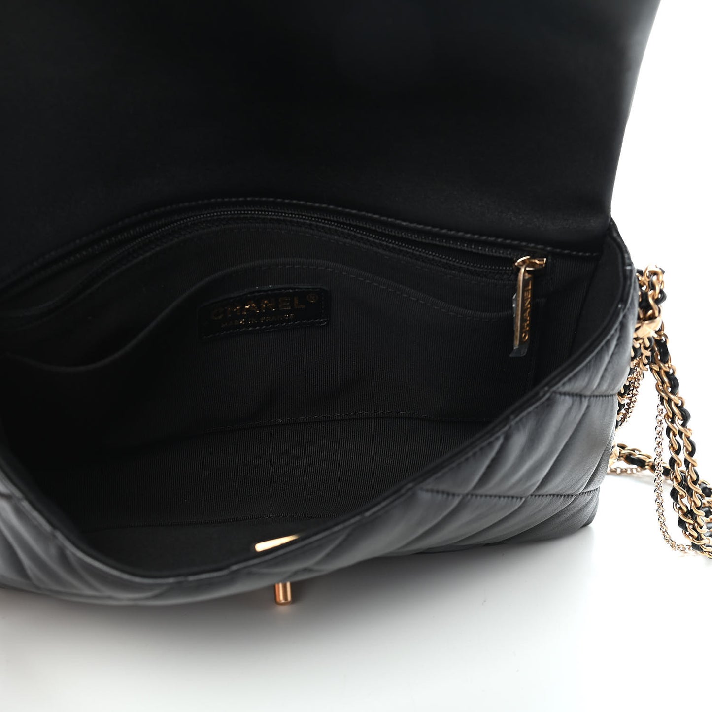 Lambskin Quilted Crush On Chains Flap Bag Black