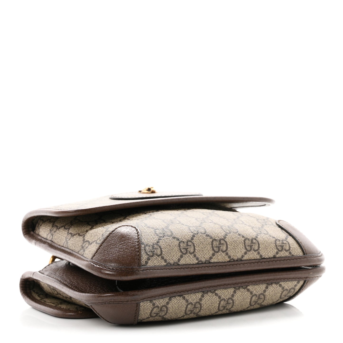GG Supreme Monogram Web Small Neo Vintage Double Flap Messenger Bag Beige New Acero