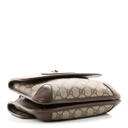 Gucci GG Supreme Monogram Web Small Neo Vintage Double Flap Messenger Bag Beige New Acero 4 of 10
