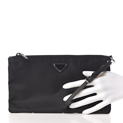 Prada Tessuto Nylon Vela Wristlet Black 2 of 7