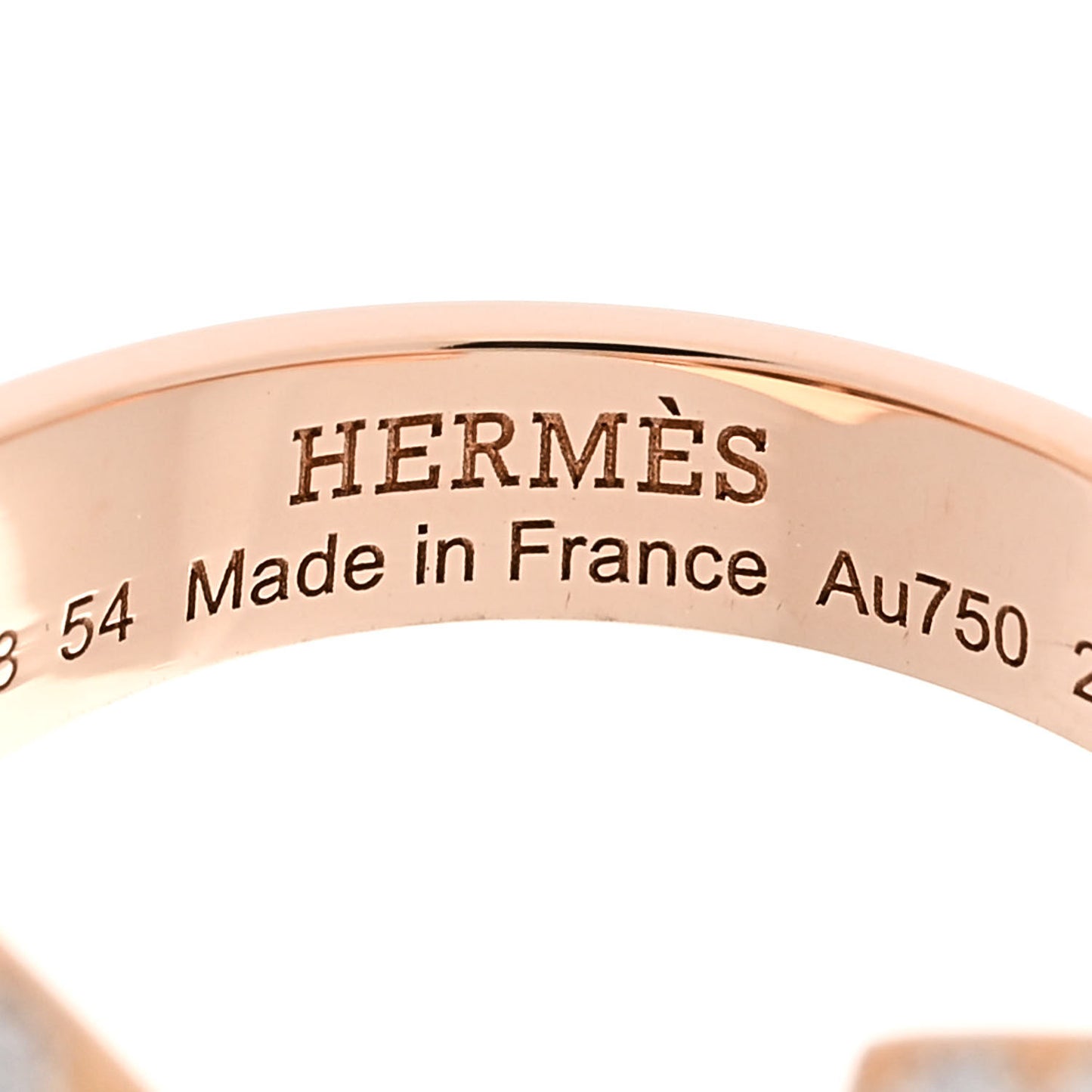 18K Rose Gold Diamond Collier de Chien Rock Pave Ring 54 7