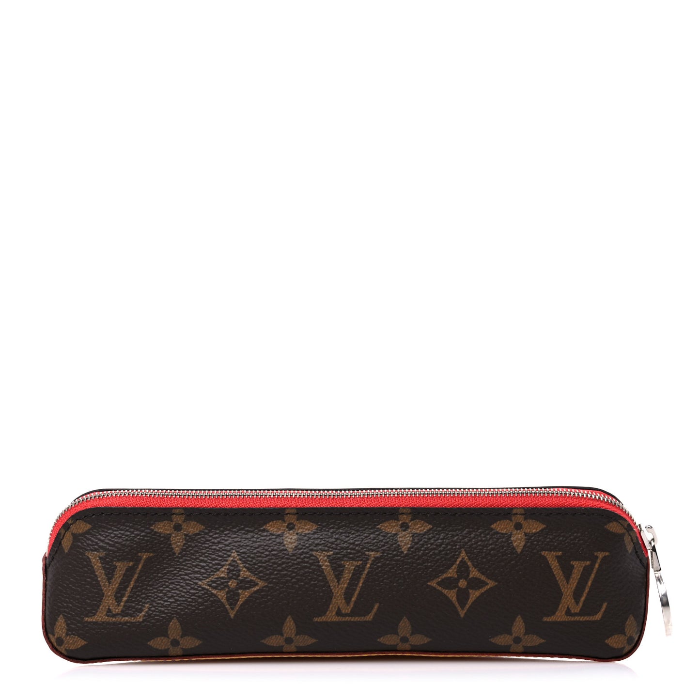 Monogram Elizabeth Pencil Pouch Red