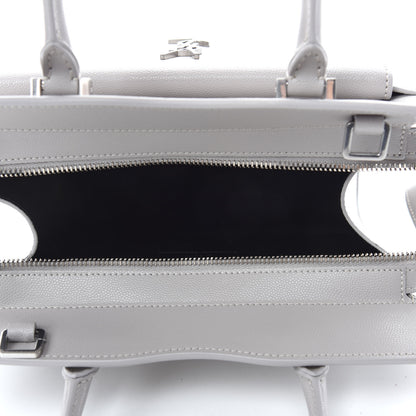 Saint Laurent Grain De Poudre Small Uptown Tote Granite 5 of 10