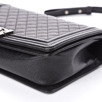 Chanel Caviar Quilted New Medium Boy Flap Black 9 of 13